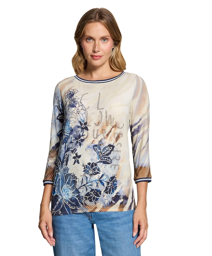Dames longsleeve beige