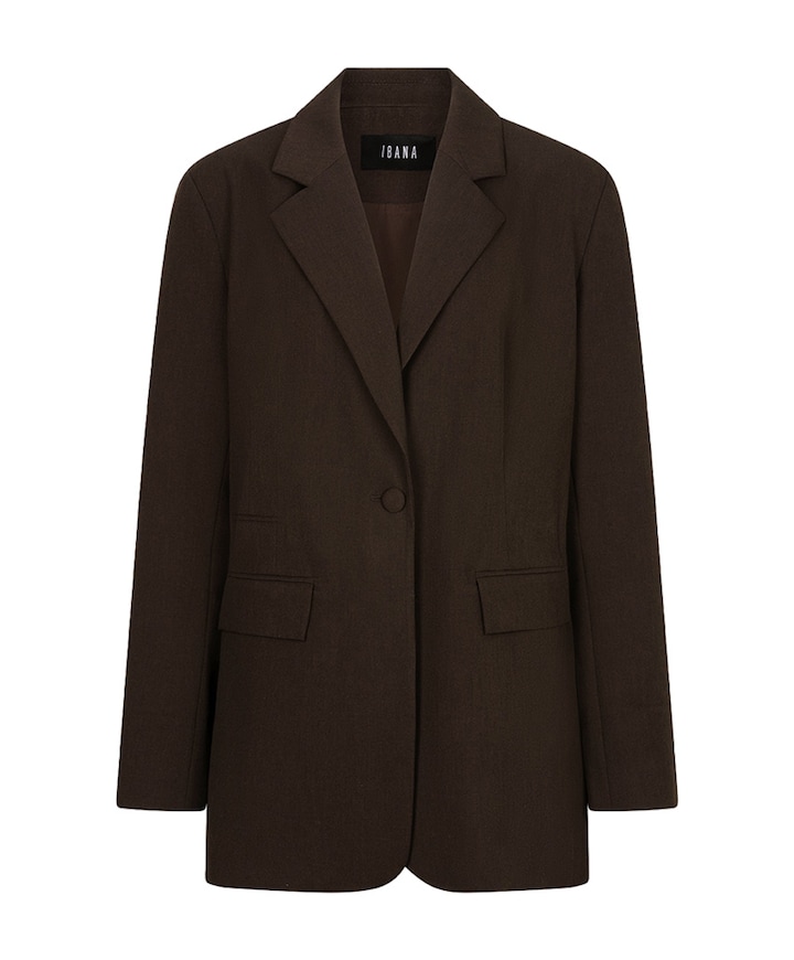Dames blazer bruin