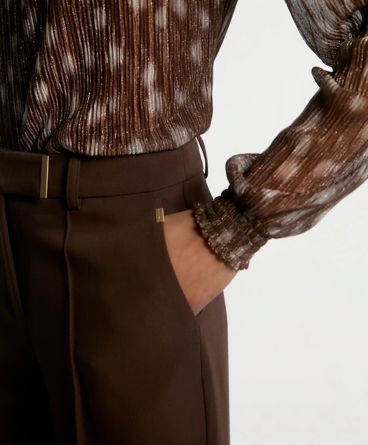 CHANTALLE RPES 345 dames broek bruin