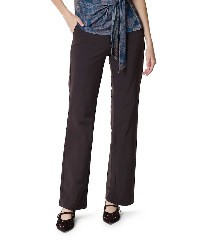 recht TRAVEL dames broek bruin