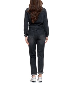 Jeans jumpsuit grijs