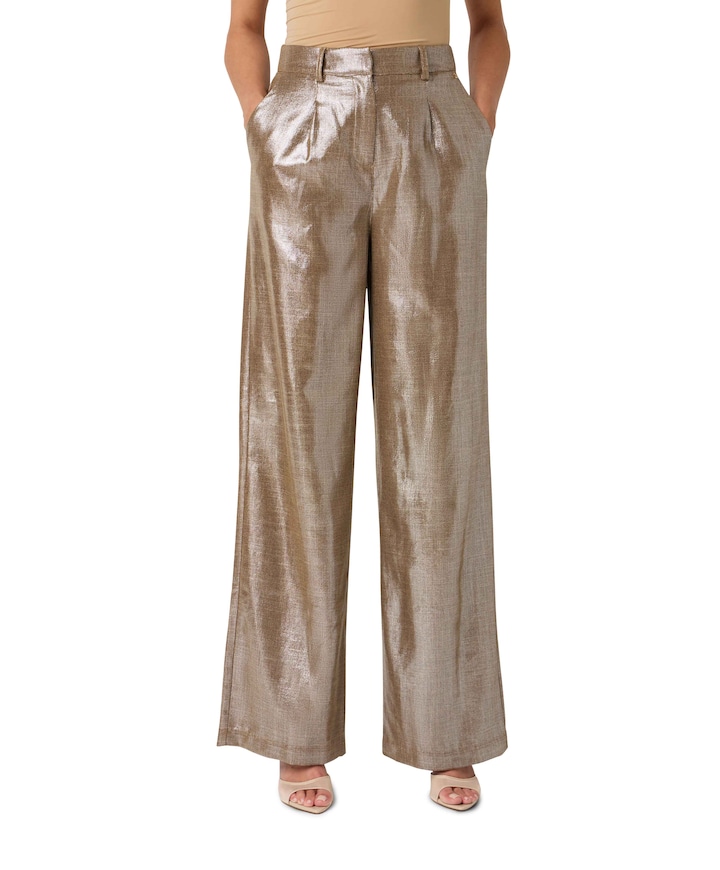 Pessey Shimmery dames broek goud