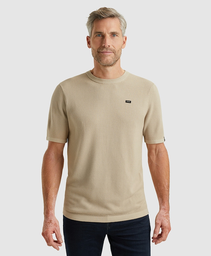 Heren t-shirt beige