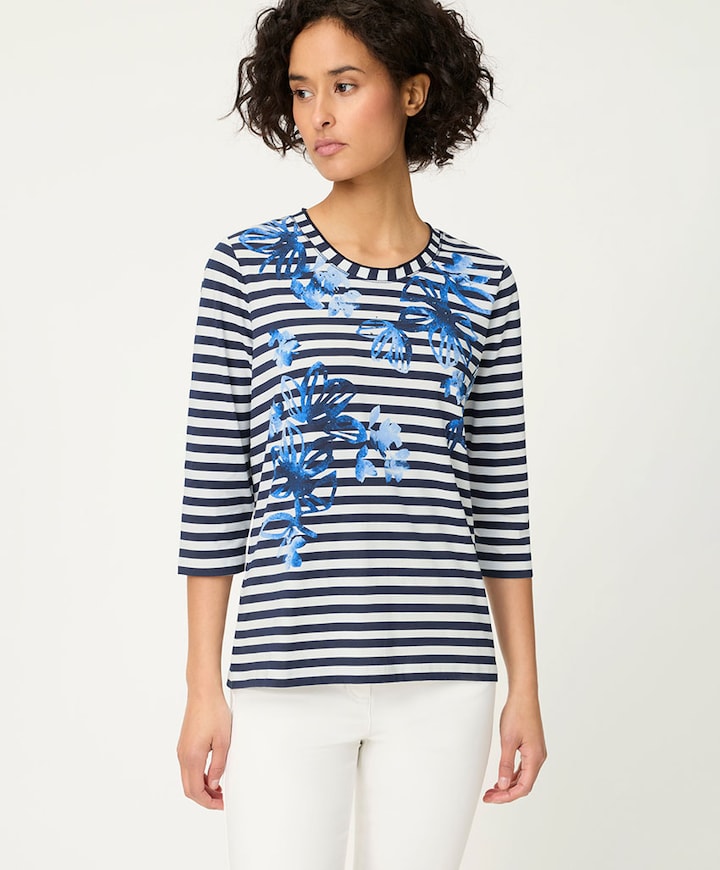 Dames longsleeve blauw