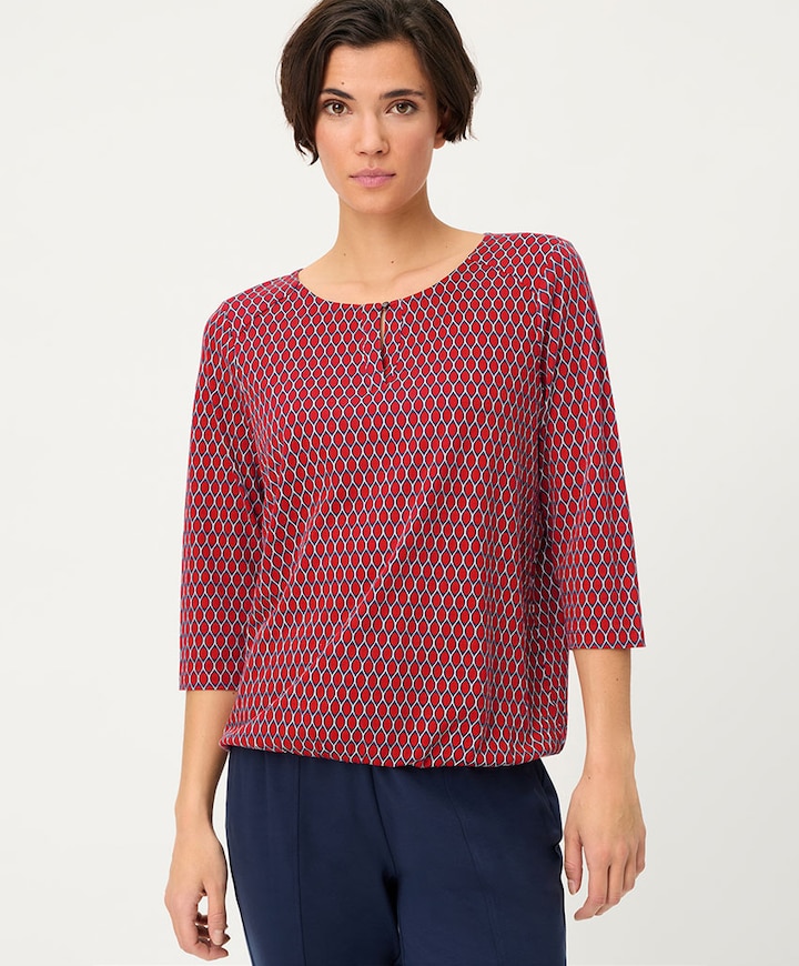 Dames longsleeve rood