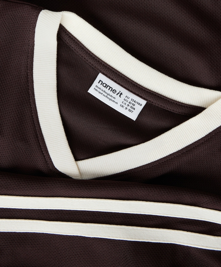 Meisjes longsleeve bruin