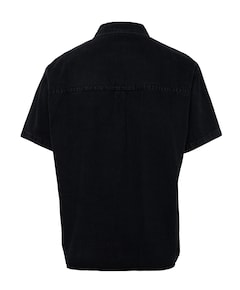 Heren overhemd korte mouw zwart