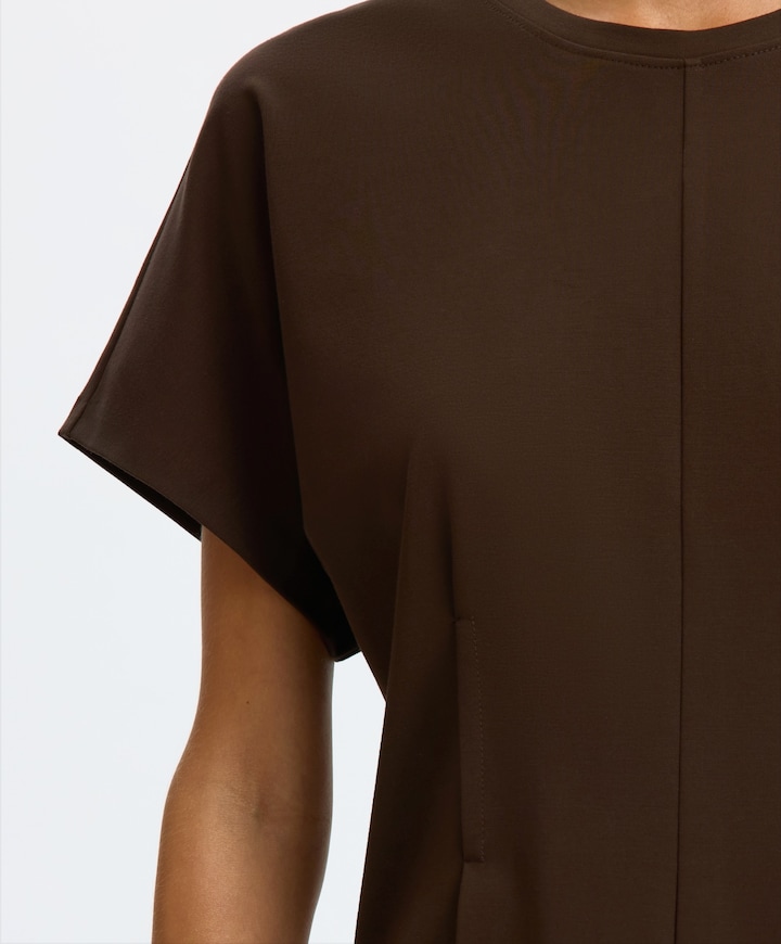Dames T-shirt bruin