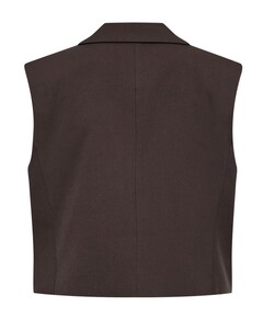 Dames gilet bruin