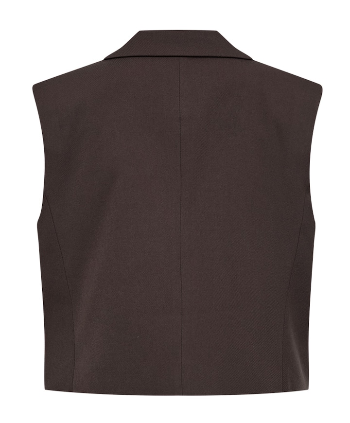 Dames gilet bruin