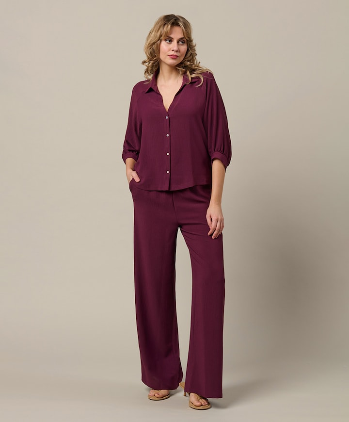 Dames blouse paars