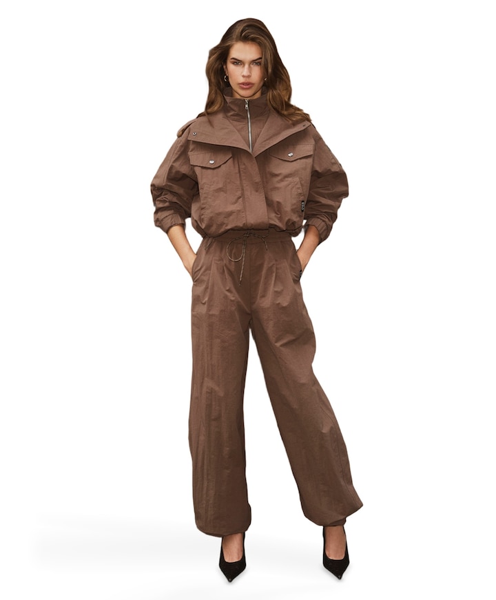 AlinaCC Pull-On dames broek bruin