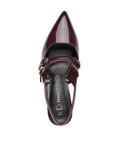 dames slingbacks bordeaux