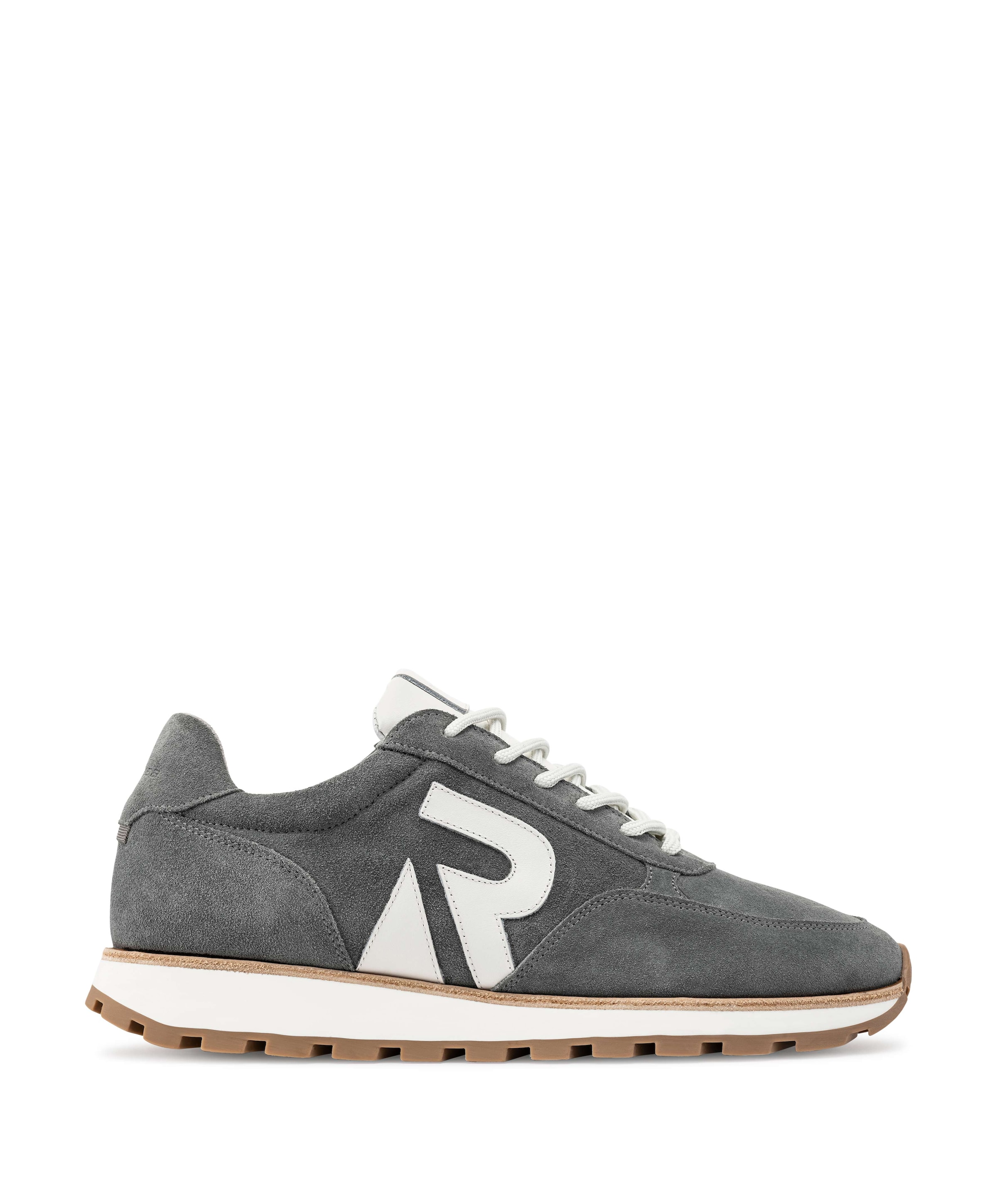 Maddox sue LTHR heren sneakers grijs