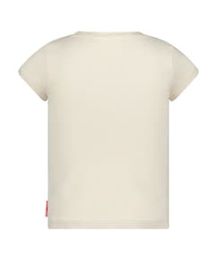 Meisjes t-shirt ecru