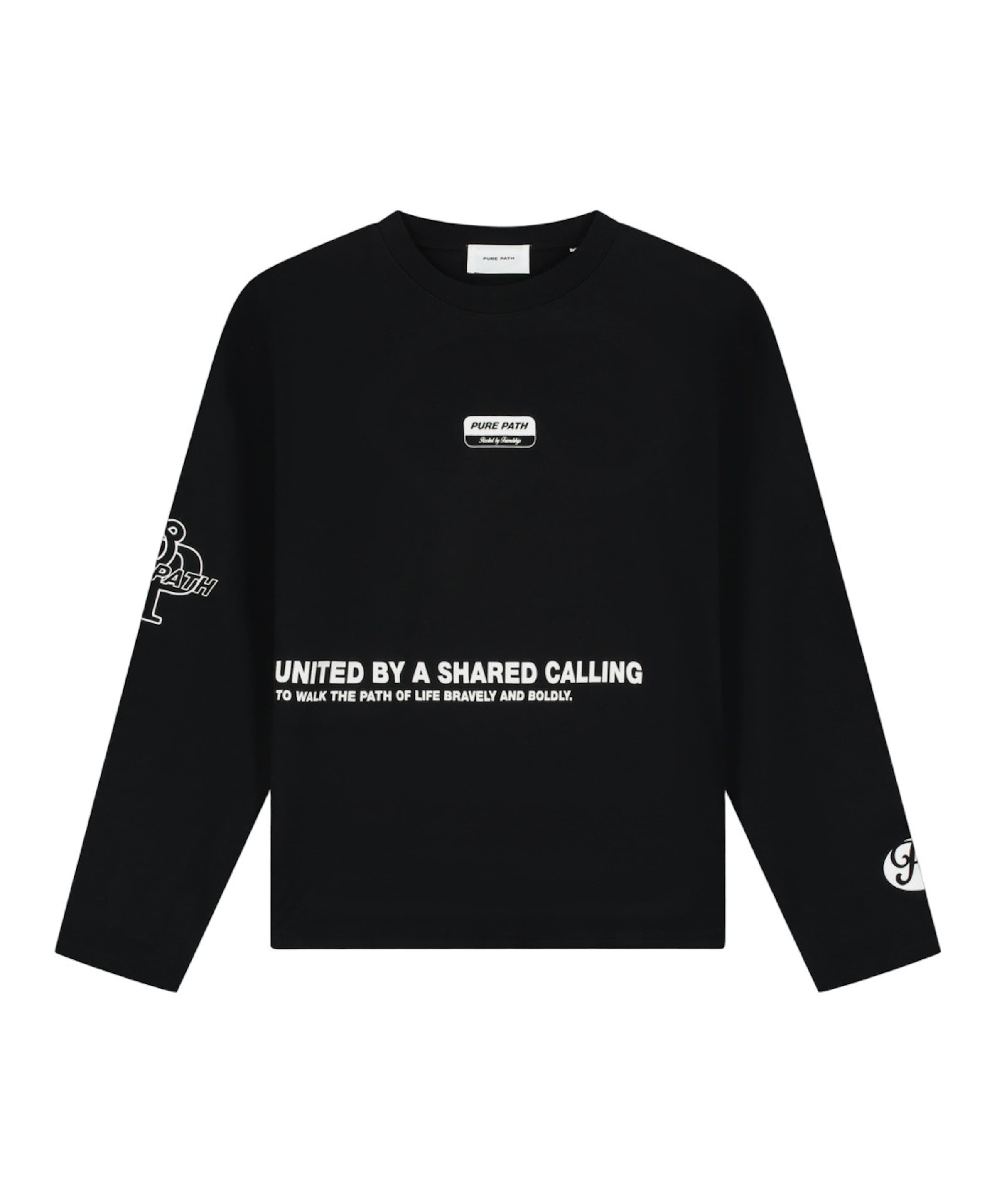 Heren longsleeve zwart