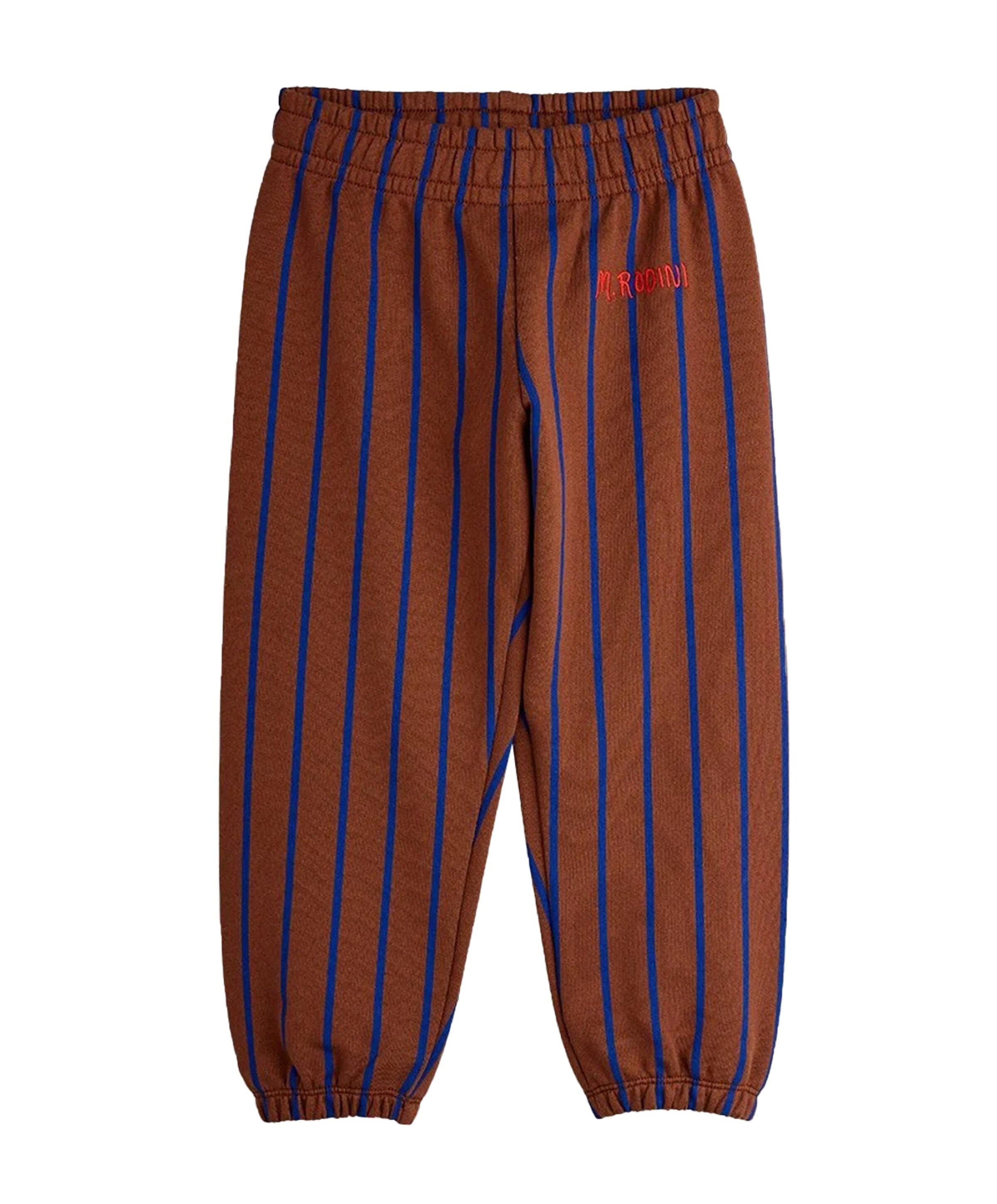 Vertical stripe broek bruin