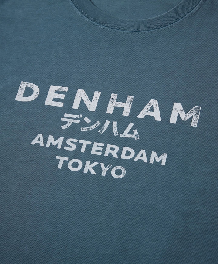 Heren T-shirt blauw
