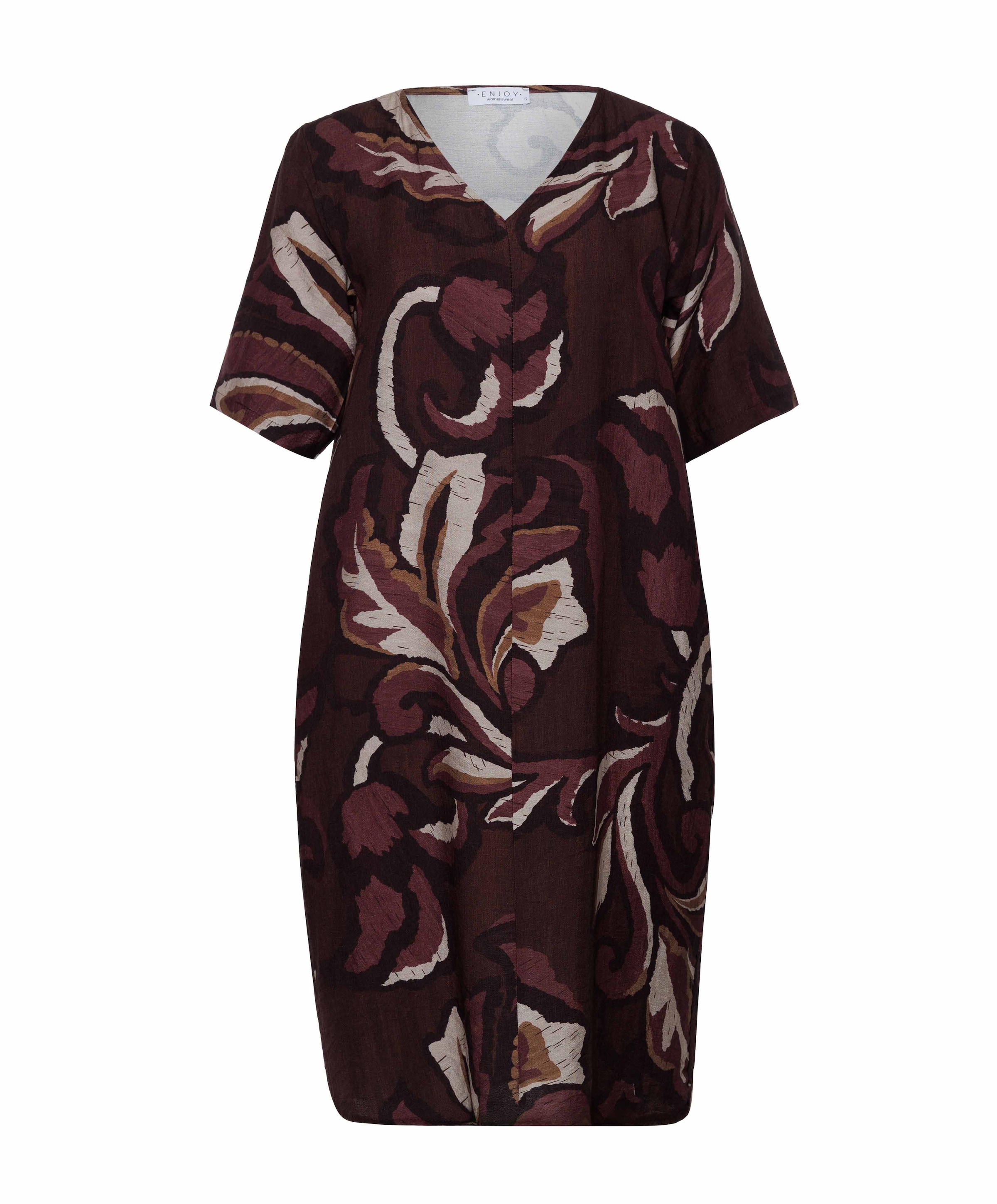 Dames jurk bordeaux