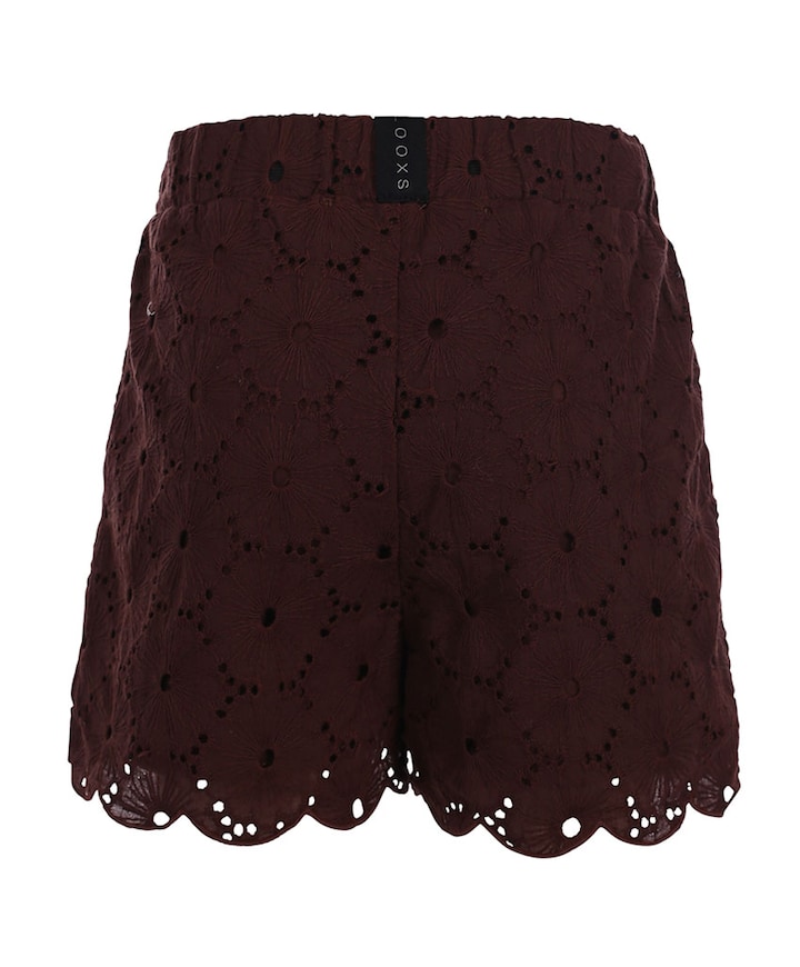 meisjes korte broek bruin