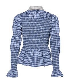 Dames blouse blauw