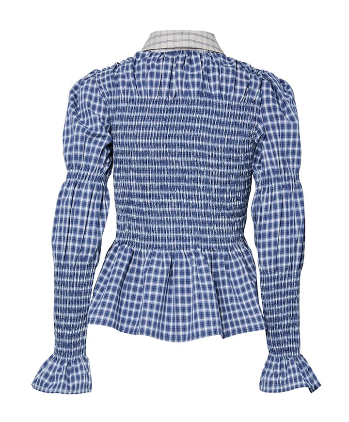 Dames blouse blauw