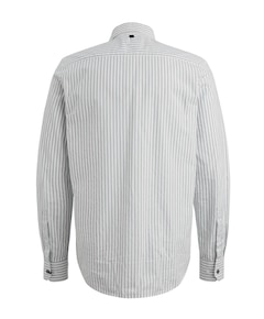 Heren overhemd lange mouw blauw