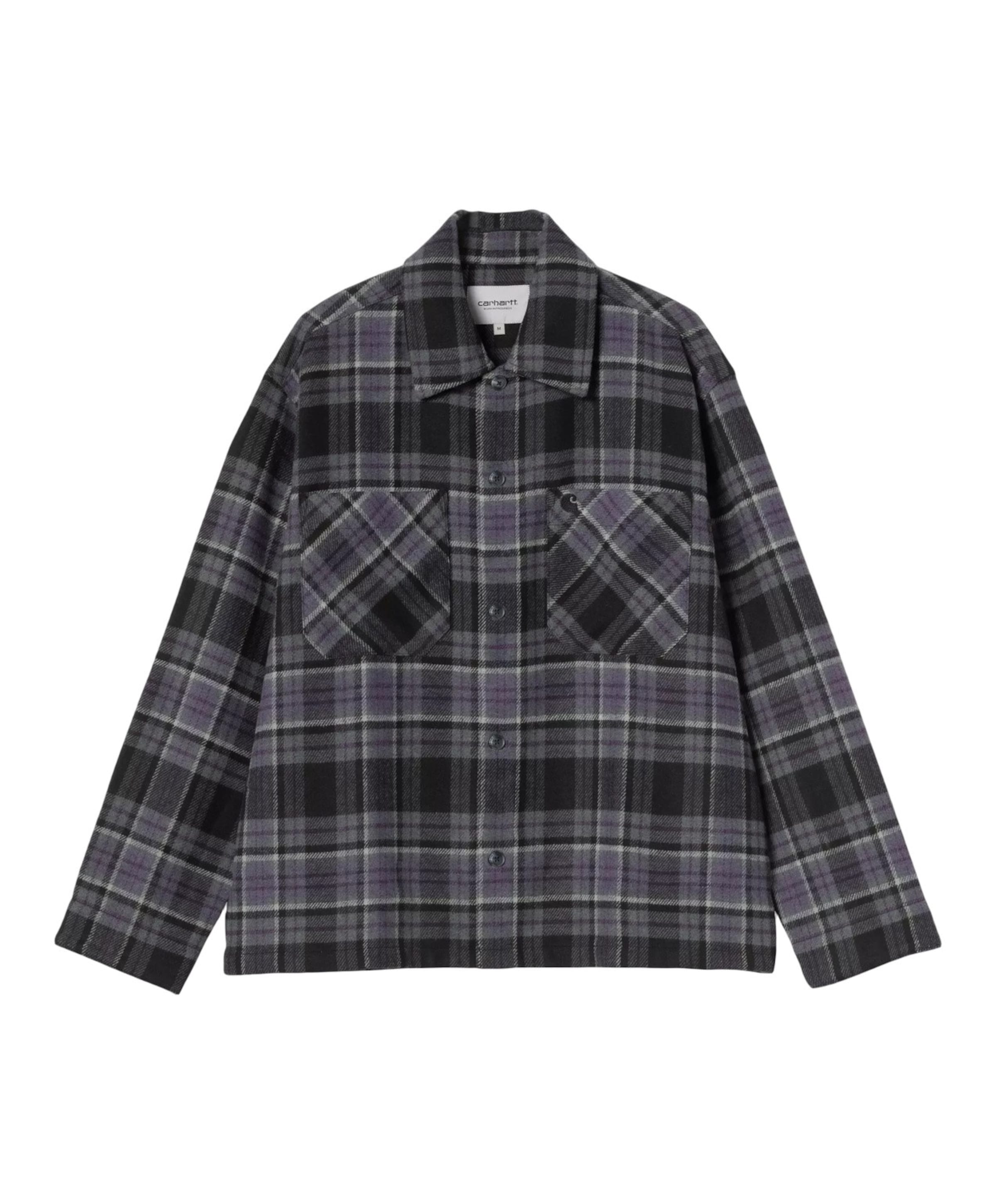 Heren overshirt paars
