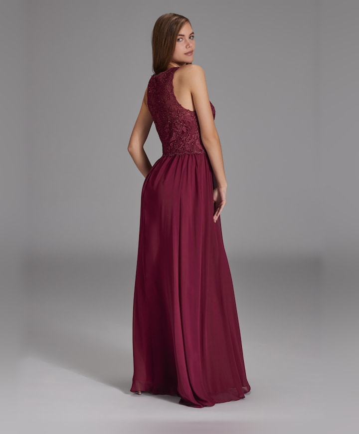 Dames jurk bordeaux