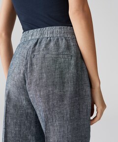 Maikito linen broek blauw
