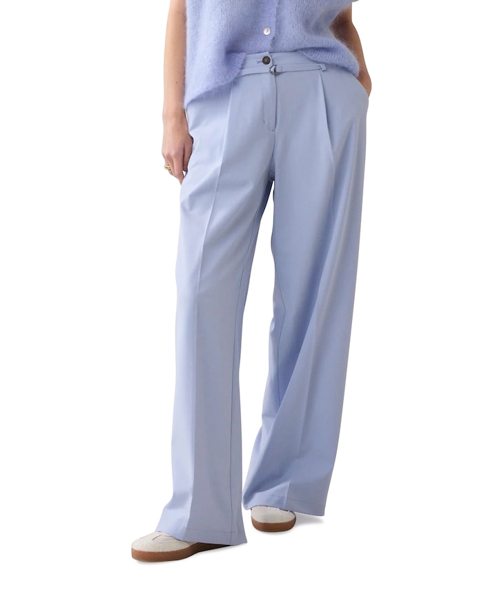 Trousers Viscose blend dames pantalon blauw