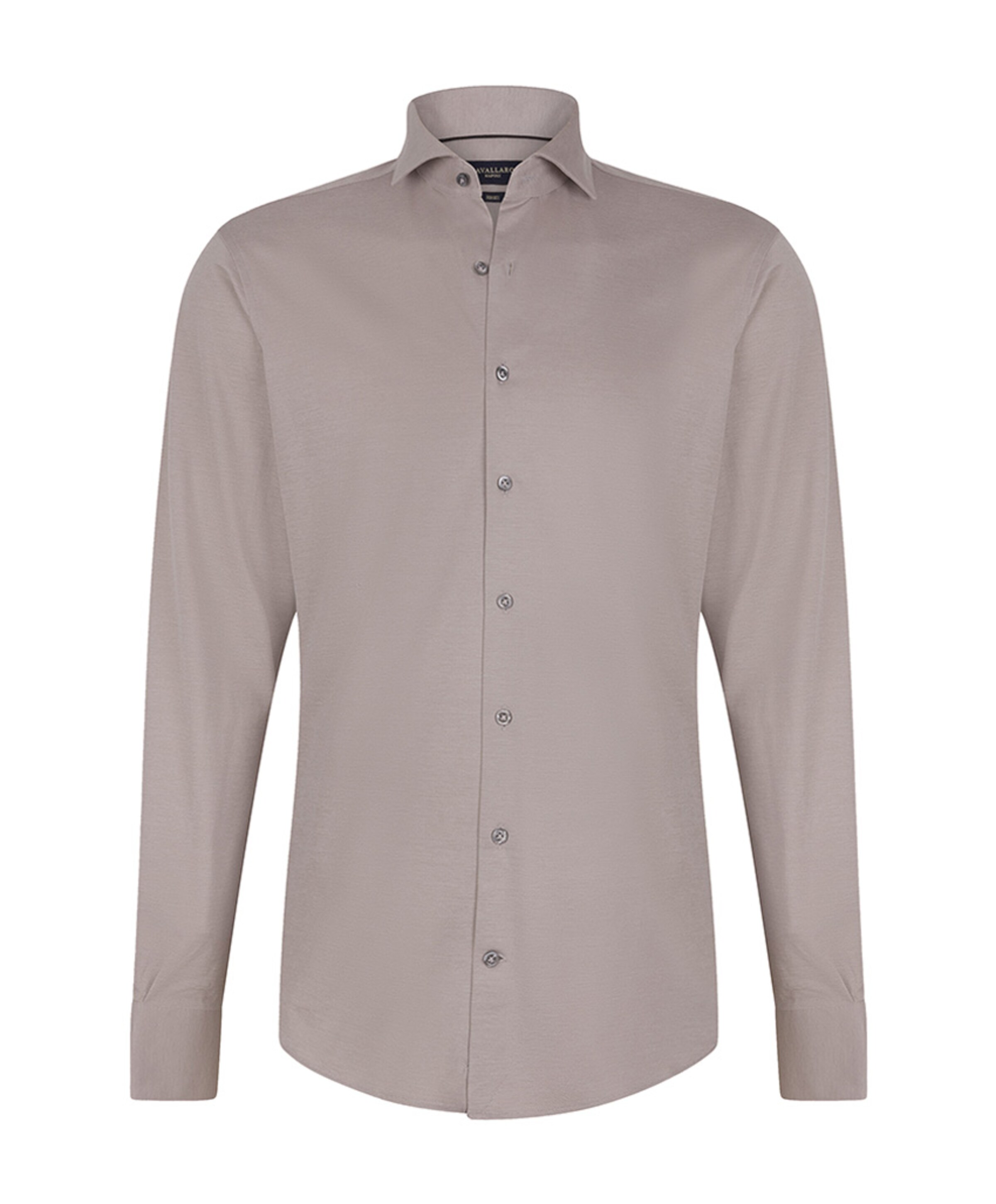 Heren overhemd lange mouw beige