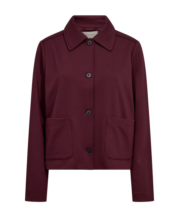 Dames jas bordeaux