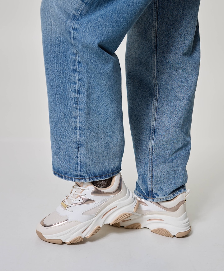 Progressive dames sneakers beige