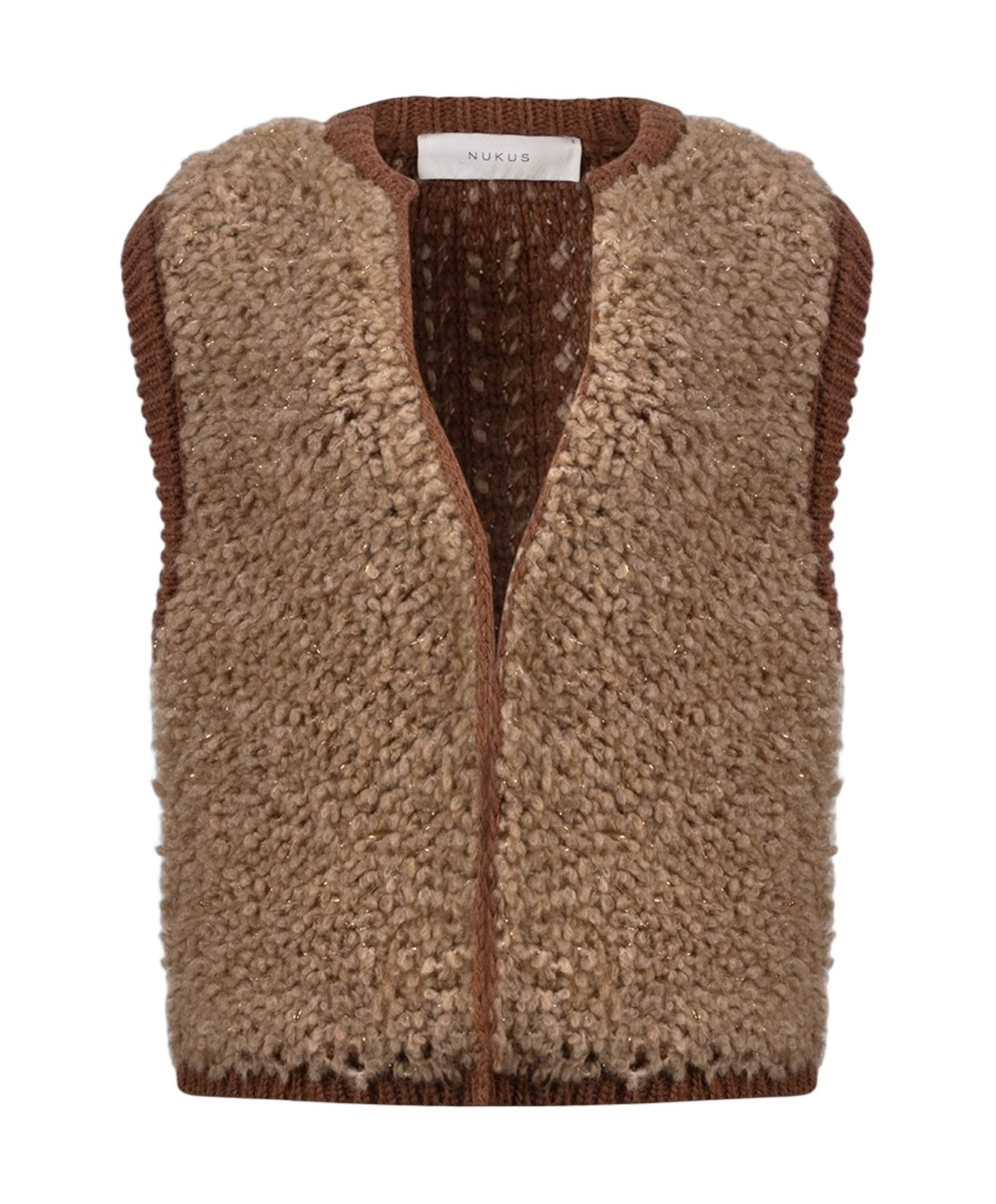 Dames gilet beige