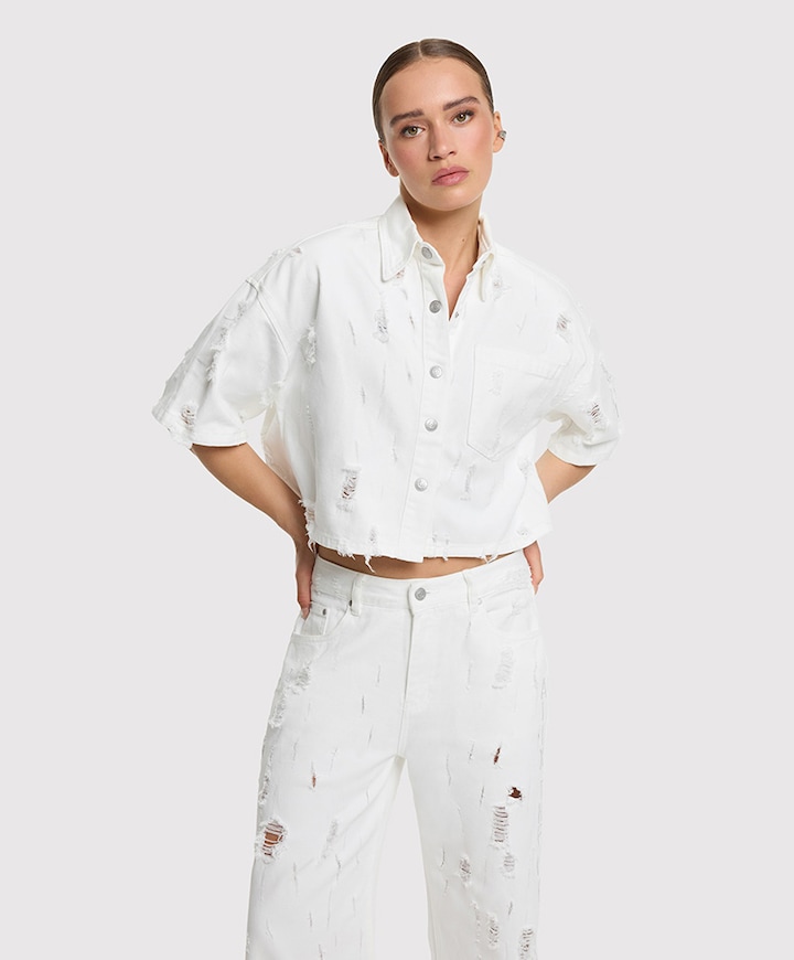 Dames blouse ecru