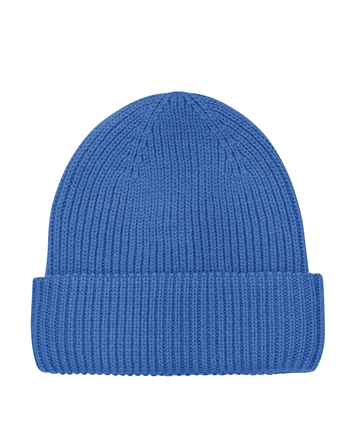 Uniseks muts met voering blauw