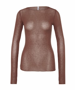 Dames longsleeve bruin