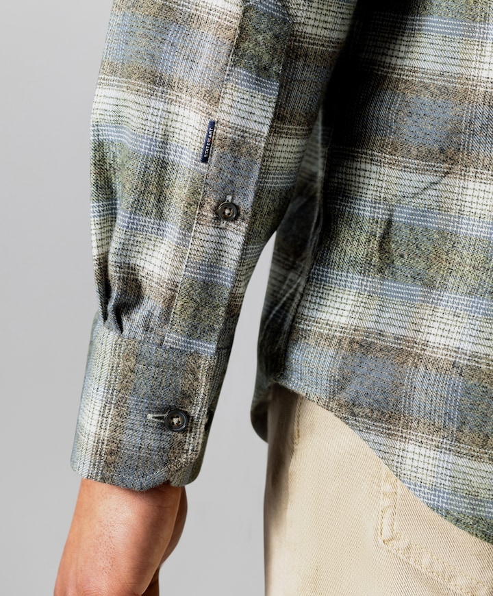 Heren overshirt bruin
