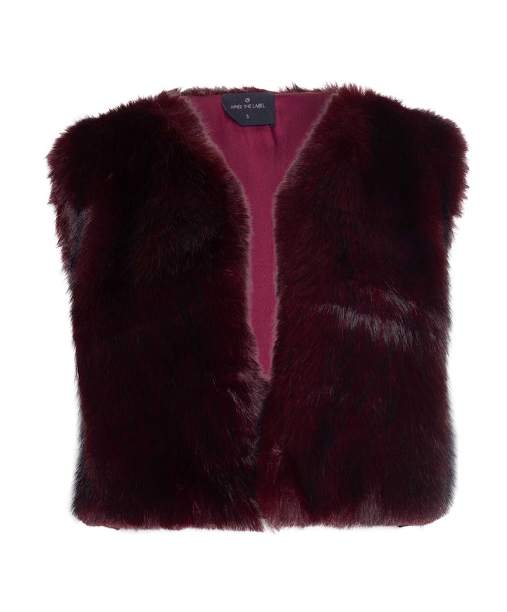 Dames gilet bordeaux