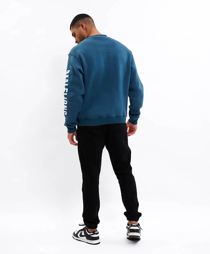 Heren sweater blauw