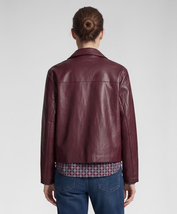 Dames jas bordeaux