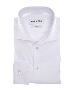 Heren overhemd extra lange mouw wit