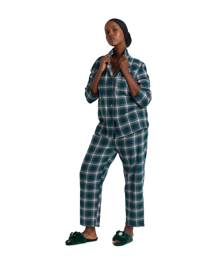 Dames pyjamaset groen