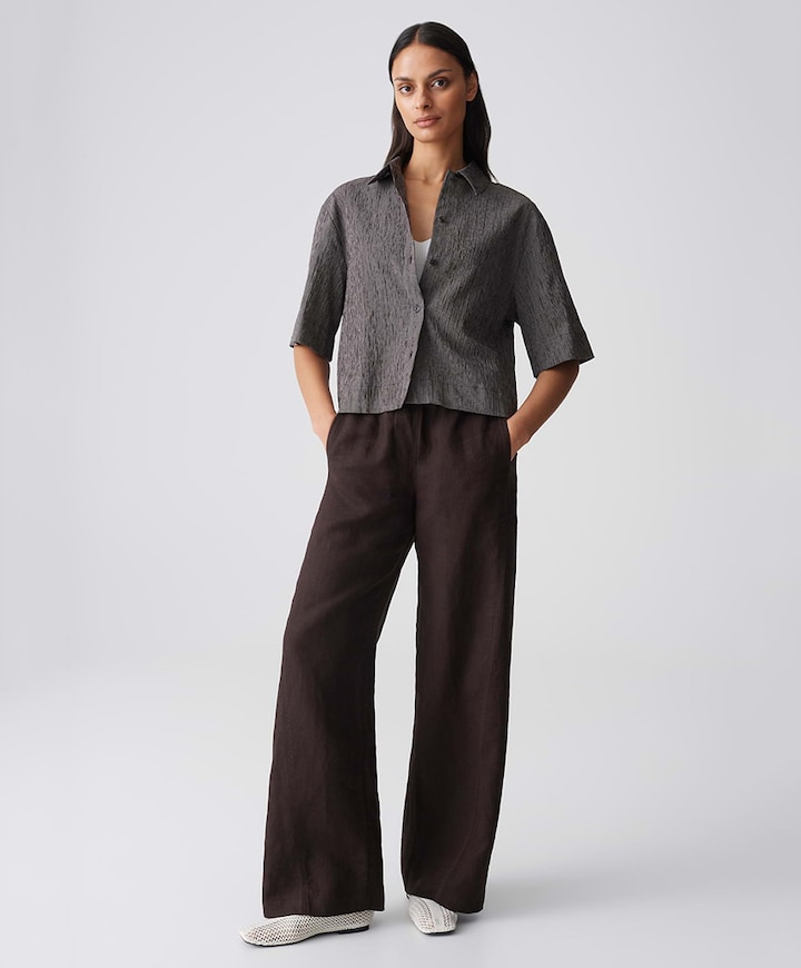 Dames blouse bruin