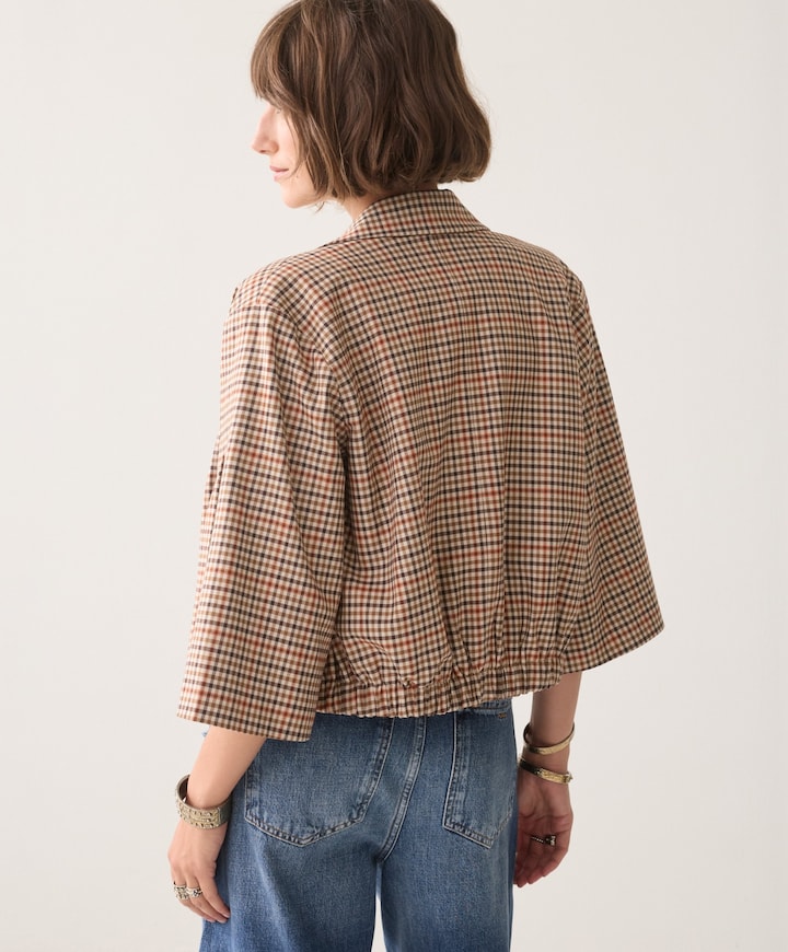 Dames blazer bruin