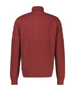 Heren trui met rits bordeaux