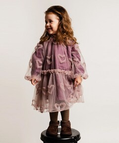 Meisjes jurk paars
