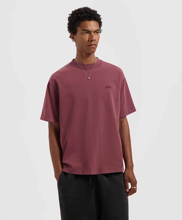 Heren t-shirt bordeaux