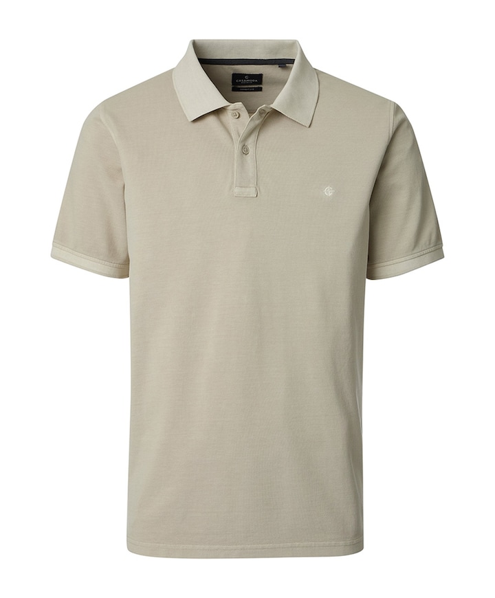 Heren polo beige